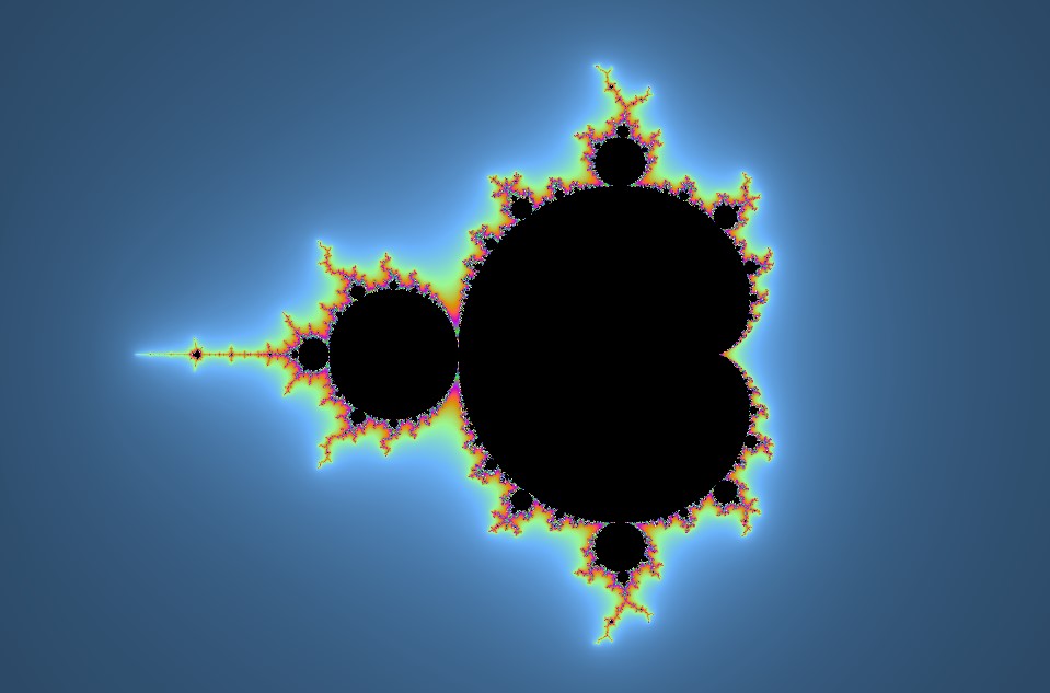 Frappante fractals - Mandelbröt hoofdfiguur